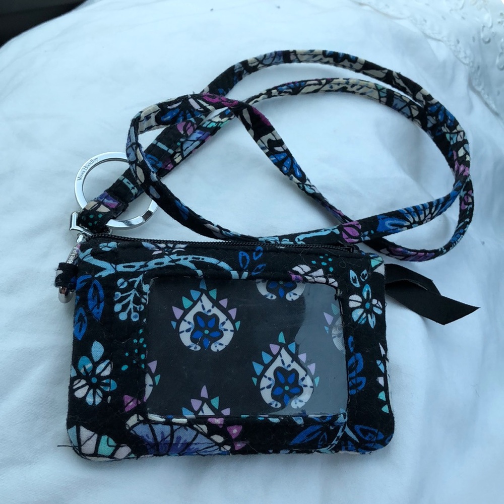 Vera Bradley bramble Zip ID+Lanyard